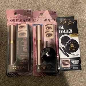 Black Mascara And Eyeliners💗